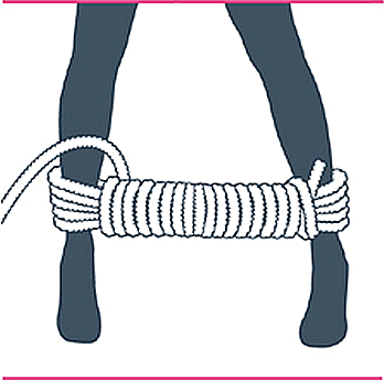 nudp bondage bastón de mando, noveno paso