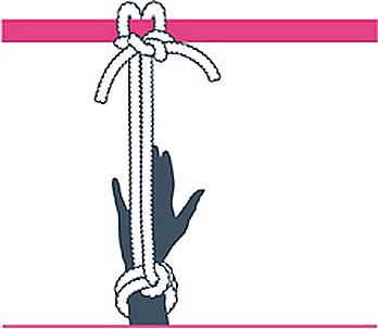 nudo bondage alondra a cabezal, cuarto paso