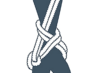 nudo bondage la cola de la sirena, quinto paso