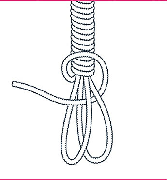 nudo bondage fusta de cuerda paso cinco
