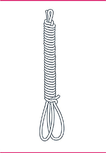 nudo bondage fusta de cuerda paso siete
