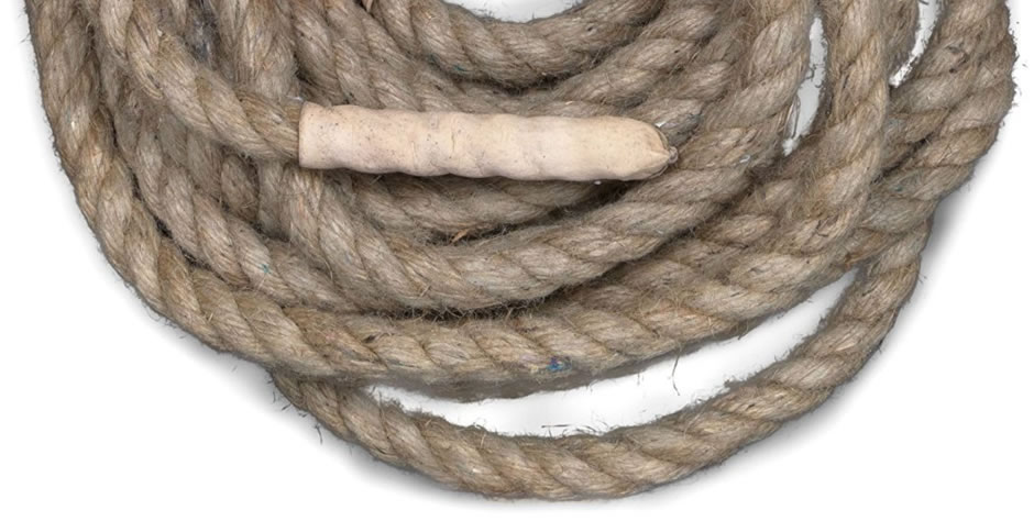 terminación de una cuerda bondage